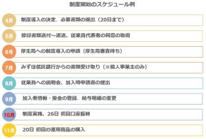 企業型DC導入スケジュール（最短6か月ロードマップ）